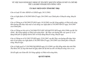 Quyết định 830/2008/QĐ-UBND tổ chức khuyến nông cơ sở chế độ thù lao khuyến nông