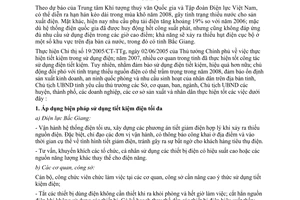 Chỉ thị 03/CT-UBND năm 2008 thực hiện tiết kiệm trong sử dụng điện