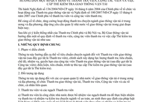 Thông tư 2/2008/TT-BGTVT hướng dẫn quy định thanh tra viên cộng tác viên cấp thẻ kiểm tra giao thông vận tải