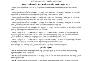 Quyết định 106/QĐ-NHPT năm 2008 Quy định quản lý tài sản cố định