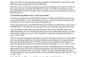 Hướng dẫn 126/SXD-HD sửa đổi chi phí nhân công trong xây dựng