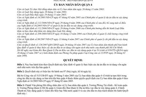 Quyết định 01/2008/QĐ-UBND  quy định về quản lý thực hiện các dự án đầu tư sử dụng vốn ngân sách nhà nước trên địa bàn quận 4
