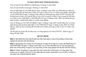 Quyết định 08/2008/QĐ-UBND quản lý hoạt động sở hữu công nghiệp Hải Dương