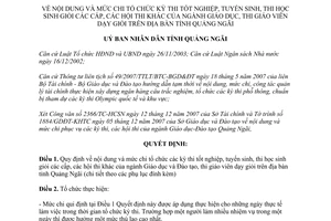 Quyết định 25/2008/QĐ-UBND chi tổ chức thi tốt nghiệp tuyển sinh thi học sinh giỏi Quảng Ngãi