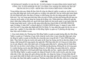 Chỉ thị 02/2008/CT-UBND đăng ký NVQS tuyển chọn gọi công dân nhập ngũ công tác tuyển sinh QS gọi QNDB tập trung huấn luyện kiểm tra sẵn sàng chiến đấu