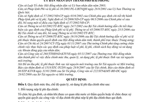 Quyết định 414/2008/QĐ-UBND thu lệ phí địa chính