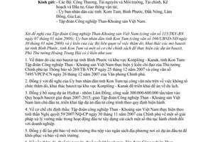 Công văn 2132/VPCP-CN thăm dò, khai thác và  cơ chế thực hiện các dự án bauxit tại Tây Nguyên