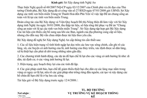 Công văn  57/BXD-KHTK cung cấp tài liệu phục vụ “Đề án chung sống an toàn với lũ tại các tỉnh ven biển miền Trung"