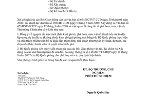 Công văn  2464/VPCP-KTTH quản lý công tác rà, phá bom, mìn, vật nổ