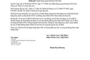 Công văn 1642/TCT-CS khấu trừ thuế GTGT đối với TSCĐ