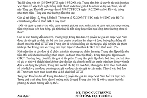 Công văn  1658/TCT-HT  chính sách thuế