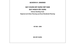 Quy chuẩn xây dựng Việt Nam QCXDVN 01:2008/BXD về quy hoạch xây dựng do Bộ Xây dựng ban hành