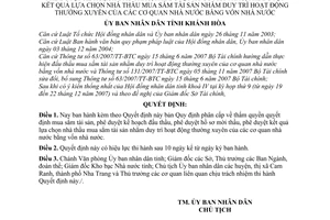 Quyết định 19/2008/QĐ-UBND phân cấp thẩm quyền quyết định