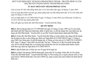 Quyết định 20/2008/QĐ-UBND bãi bỏ quyết định chế độ nhuận bút Đà Nẵng