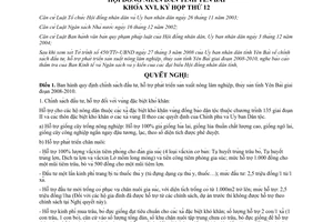 Nghị quyết 09/2008/NQ-HĐND chính sách đầu tư hỗ trợ phát triển sản xuất nông lâm