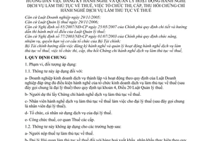 Thông tư 28/2008/TT-BTC đăng ký hành nghề quản lý hoạt động hành nghề dịch vụ làm thủ tục thuế tổ chức thi cấp thu hồi chứng chỉ