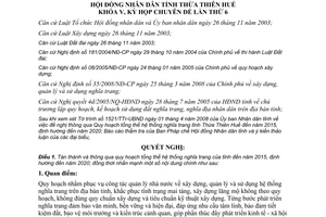 Nghị quyết 6b/2008/NQCĐ-HĐND quy hoạch hệ thống nghĩa trang Thừa Thiên Huế