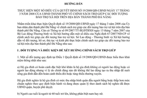 Hướng dãn 03/HD-SLĐTBXH thực hiện Quyết định 19/2008/QĐ-UBND