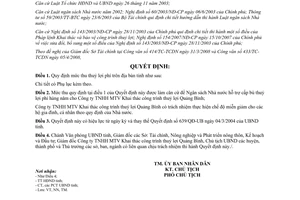 Quyết định 656/QĐ-UBND năm 2008 quy định mức thu thuỷ lợi phí trên địa bàn tỉnh