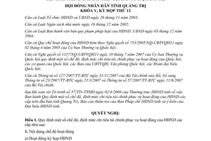 Nghị quyết 02/2008/NQ-HĐND mức chi hoạt động Hội đồng nhân dân Quảng Trị