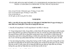 Nghị định số 44/2008/NĐ-CP thu tiền sử dụng đất sửa đổi  NĐ 198/2004/NĐ-CP