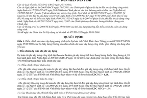 Quyết định 1122/QĐ-UBND điều chỉnh dự toán xây dựng công trình