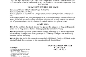 Quyết định 32/2008/QĐ-UBND bản quy chế đấu giá quyền sử dụng đất để giao đất có thu tiền sử dụng đất hoặc cho thuê đất áp dụng tỉnh Bắc Giang
