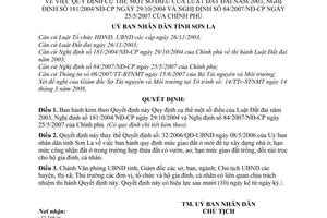 Quyết định 07/2008/QĐ-UBND quy định cụ thể Luật Đất đai 2003, NĐ 181/2004/NĐ-CP và NĐ 84/2007/NĐ-CP