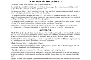 Quyết định 1261/QĐ-UBND năm 2008 thành lập Ban Quản lý Dự án sắp xếp dân cư