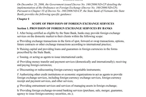 Circular No. 03/2008/TT-NHNN of April 11, 2008 guiding the provision of foreign exchange services by credit institutions