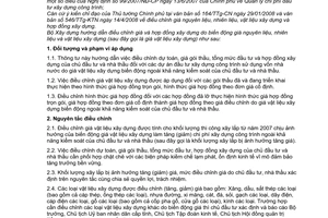 Thông tư 09/2008/TT-BXD hướng dẫn điều chỉnh giá hợp đồng xây dựng biến động giá nguyên liệu, nhiên liệu vật liệu xây dựng