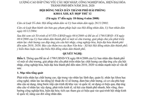 Nghị quyết 04/2008/NQ-HĐND chủ trương, giải pháp chủ yếu phát triển nhân lực