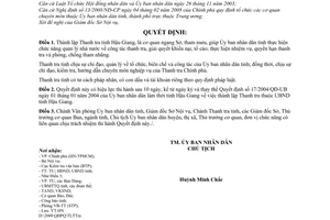 Quyết định 25/2008/QĐ-UBND thành lập Thanh tra tỉnh Hậu Giang