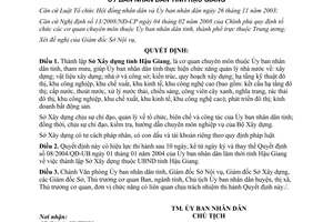 Quyết định 17/2008/QĐ-UBND thành lập Sở Xây dựng Hậu Giang