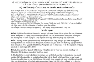 Quyết định 53/2008/QĐ-BNN  nghiêm cấm hành vi đưa nước, phụ gia giữ nước vào sản phẩm cá tươi đông lạnh nhằm gian lận thương mại