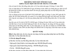 Nghị quyết 01/2008/NQ-HĐND quy định mức chi cho xây dựng văn bản quy phạm