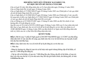 Nghị quyết 02/2008/NQ-HĐND bãi bỏ lệ phí đăng ký quản lý hộ khẩu