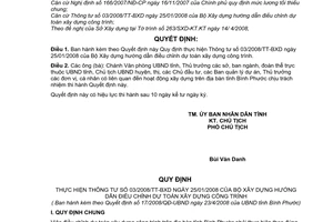 Quyết định 17/2008/QĐ-UBND thực hiện Thông tư 03/2008/TT-BXD hướng dẫn điều chỉnh dự toán xây dựng công trình