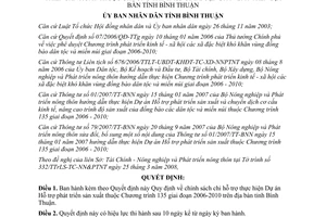 Quyết định 36/2008/QĐ-UBND chi phát triển sản xuất chương trình 135 Bình Thuận