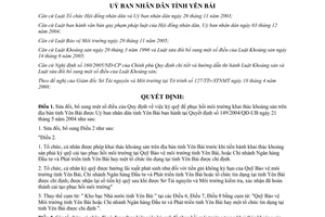 Quyết định 05/2008/QĐ-UBND sửa đổi Quy định ký quỹ để phục hồi môi trường