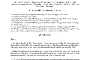 Quyết định 987/QĐ-UBND ủy quyền cấp giấy chứng nhận quyền sở hữu nhà ở