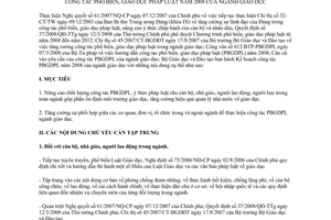 Kế hoạch75/KH-BGDĐT công tác phổ biến giáo dục pháp luật 2008 ngành