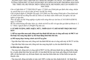 Thông Tư 35/2008/TT-BTC chính sách hỗ trợ đồng bào dân tộc thiểu số hộ diện chính sách nghèo cận nghèo ngư dân hướng dẫn Quyết định 289/QĐ-TTg