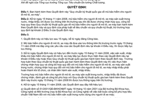 Quyết định 04/2008/QĐ-BKHCN và thực hiện "Quy chuẫn kỹ thuật quốc gia về mũ bảo hiểm cho người đi mô tô, xe máy"