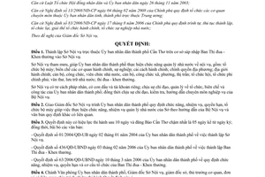 Quyết định 22/2008/QĐ-UBND thành lập Sở Nội vụ thành phố Cần Thơ