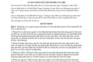 Quyết định số 45/2008/QĐ-UBND thành lập cơ quan chuyên môn thuộc UBND Cờ Đỏ