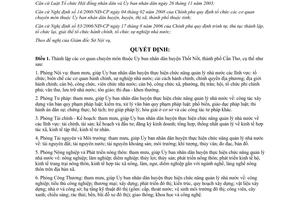 Quyết định 43/2008/QĐ-UBND thành lập cơ quan chuyên môn thuộc Ủy ban nhân dân