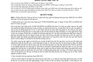 Nghị quyết 106/2008/NQ-HĐND tiếp tục đổi mới và phát triển dạy nghề