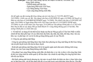 Công văn  653/TTg-KTN cơ chế triển khai Dự án đầu tư xây dựng Nhà ga hành khách T2- Cảng Hàng không quốc tế Nội Bài