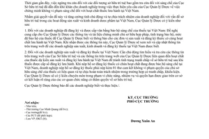 Công văn  3734/QLD-ĐK Hướng dẫn đăng ký thuốc liên quan đến sở hữu trí tuệ